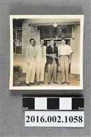 藏品(張星賢與織田幹雄、廖漢水等人環島參訪於台南聽水廳（縣政府招待所）合照)的圖片