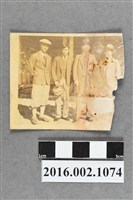 藏品(張星賢就讀早稻田大學時期利用寒假回台拜訪林獻堂於霧峯合照)的圖片