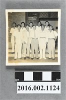 藏品(張星賢與織田幹雄、廖漢水等人環島參訪於台南關子嶺合照)的圖片