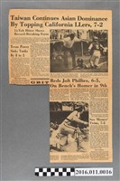 藏品(GRIT報紙對1977年威廉波特少棒賽冠軍賽之報導)的圖片