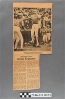 藏品(The Williamsport Sun-Gazette早報對Don Sutton蒞臨Lamade棒球場之報導)的圖片