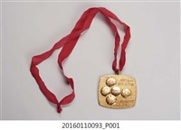 藏品(第五屆中華民國五王杯球錦標賽金牌)的圖片