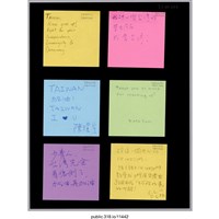 藏品(六張寫著支持者的留言便利貼 )的圖片