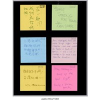 藏品(六張寫著支持者的留言便利貼 )的圖片