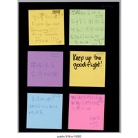 藏品(六張寫著支持者的留言便利貼 )的圖片