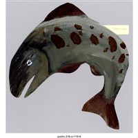 藏品(手繪鮭魚繪畫 )的圖片