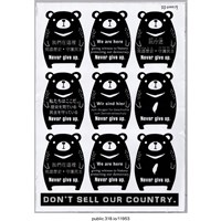 藏品(九隻寫著不同國籍文字的反服貿黑熊繪畫 )的圖片