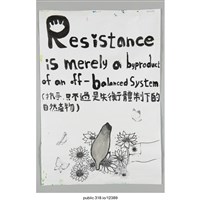 藏品(「抗爭，只不過是失衡體制下的自然產物」海報/繪畫  )的圖片
