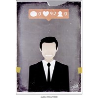 藏品(無五官的馬英九半身像海報 )的圖片