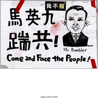 藏品(「馬英九踹共！」標語 )的圖片