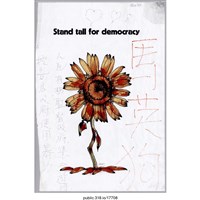 藏品(「Stand tall for democracy」海報 )的圖片