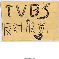 藏品(「TVBS  反對服貿」標語 )的圖片