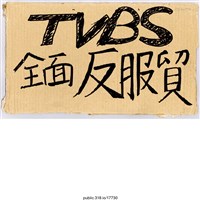 藏品(「TVBS全面反服貿」標語 )的圖片