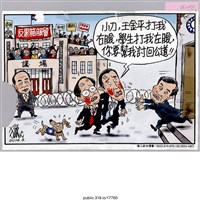 藏品(「王金平打我右臉......」繪畫 )的圖片