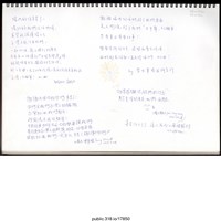 藏品(大量支持者的簽名、留言以及插畫的文件 )的圖片