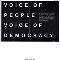 藏品(「VOICE OF PEOPLE VOICE OF DEMOCRACY」海報 )的圖片