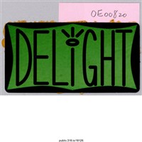 藏品(「DELIGHT」貼紙 )的圖片