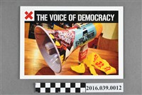 藏品(全面罷免募資回饋品大聲公紙公仔說明書)的圖片