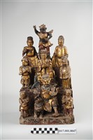 藏品(木雕天官魁星趙元帥群像)的圖片