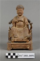 藏品(木雕王爺像)的圖片