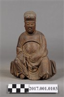 藏品(木雕王爺像)的圖片