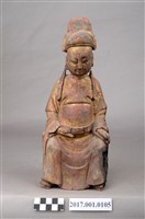 藏品(木雕王爺像)的圖片