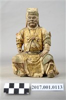 藏品(木雕王爺像)的圖片