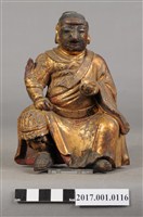 藏品(木雕王爺像)的圖片