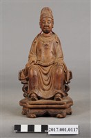 藏品(木雕王爺像)的圖片