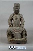 藏品(木雕王爺像)的圖片