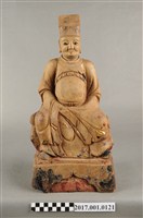 藏品(木雕王爺像)的圖片