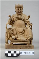 藏品(木雕王爺像)的圖片