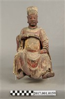 藏品(木雕王爺像)的圖片