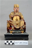藏品(木雕王爺像)的圖片