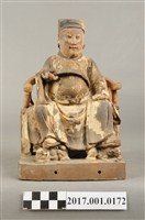 藏品(木雕王爺像)的圖片