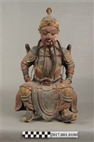 藏品(木雕王爺像)的圖片