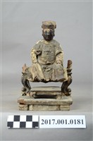 藏品(木雕王爺像)的圖片