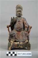 藏品(木雕王爺像)的圖片