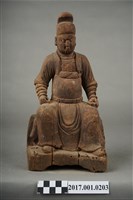 藏品(木雕王爺像)的圖片