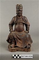 藏品(木雕王爺像)的圖片