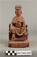 藏品(木雕王爺像)的圖片
