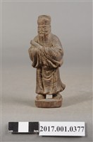 藏品(木雕文判官像)的圖片