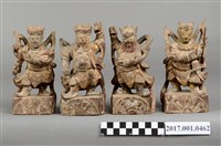 藏品(木雕四大元帥像組)的圖片