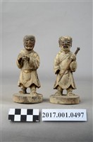 藏品(木雕印童劍童像組)的圖片