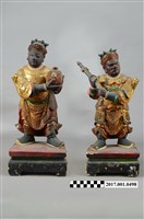 藏品(木雕印童劍童像組)的圖片