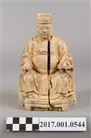 藏品(木雕灶君像)的圖片