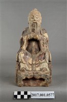 藏品(木雕東華帝君像)的圖片