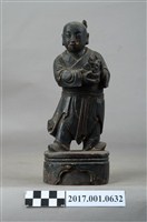 藏品(木雕招財童子像)的圖片