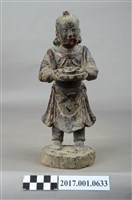 藏品(木雕招財童子像)的圖片