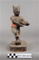 藏品(木雕進寶童子像)的圖片